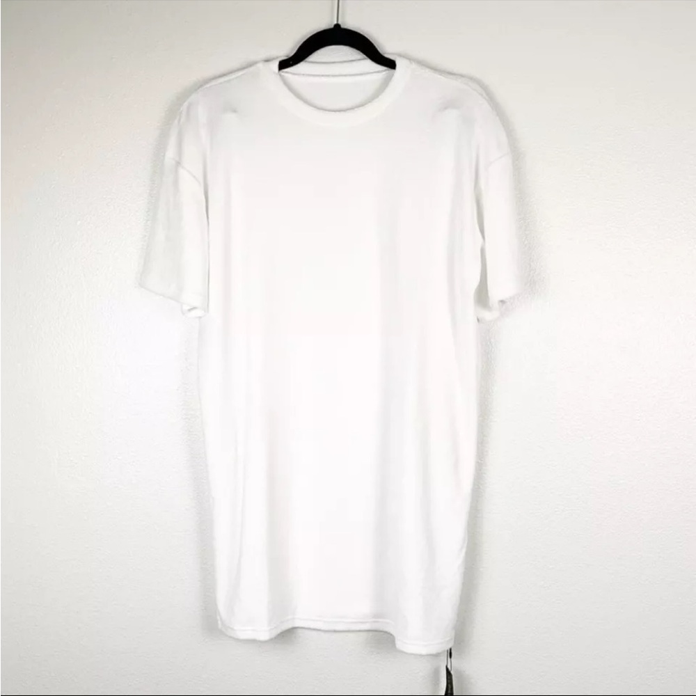 ASOS 4th & Reckless Cloud Oversized Toweling Oversized Tee White Sz XXS